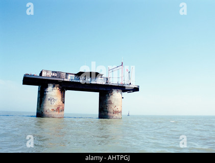 La Principauté de Sealand, une micronation 12 milles marins de la côte britannique. Banque D'Images