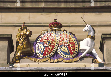 Leamington Spa Chambres pompe royal crest, Warwickshire, Royaume-Uni. Banque D'Images