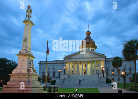 Caroline du Sud statehouse, Columbia, Caroline du Sud, USA Banque D'Images