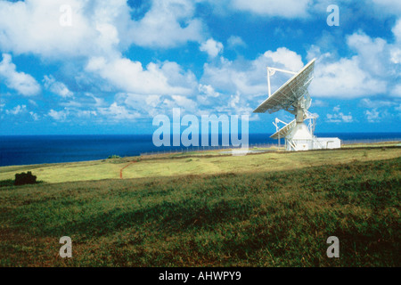 VLA Very Large Array radio telescope lave à l'océan Banque D'Images