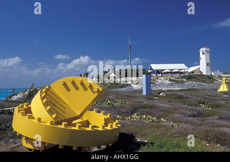 Punta Sur Jardin de sculptures et phare, Isla de Mujeres, Quintana Roo, Mexique Banque D'Images