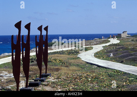 Punta Sur Jardin de sculptures, Isla de Mujeres, Quintana Roo, Mexique Banque D'Images