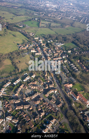Vue aérienne oblique de haut niveau au nord de London Elstree WD6 England UK Janvier 2006 Banque D'Images