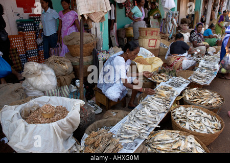 Mapusa Market, Goa, Inde Banque D'Images