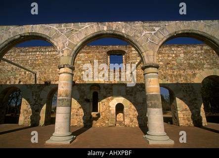 Les sans-abri, basilique basilique, monastère dominicain, couvent des Dominicains, l'Ordre dominicain, Cuilapam de Guerrero, l'état d'Oaxaca, Mexique Banque D'Images