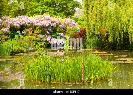 Le peintre impressionniste les jardins de Monet à Giverny france Banque D'Images