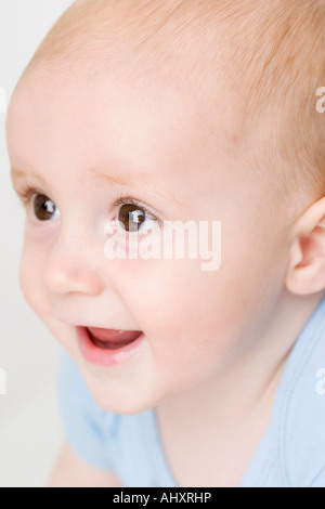 Close up of baby smiling Banque D'Images