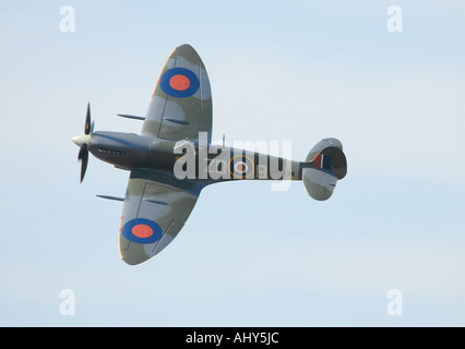 Voltige effectue Spitfire sur Goodwood Banque D'Images