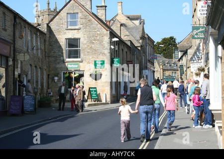 Stow on the Wold Scène de rue Banque D'Images