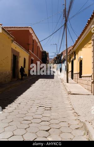 Scène de rue de Potosi, dans le sud de l'Altiplano, Bolivie Banque D'Images