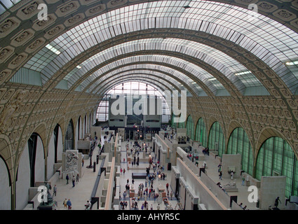 Musée d'Orsay, Paris. L'intérieur. Banque D'Images