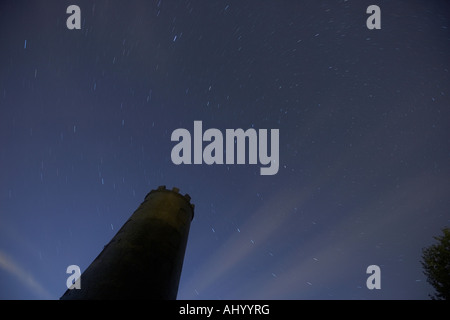 Le vieux moulin noir domine la Beverley westwood courants sous un ciel de nuit East Yorkshire England UK Banque D'Images