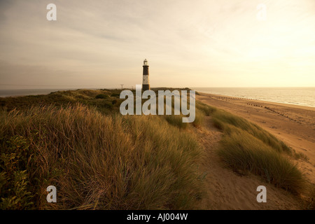 Septembre 2007 Le vieux phare 1895 Point rejeter l'East Yorkshire Banque D'Images