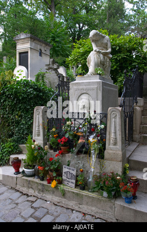 Tombe de Frederic Chopin au cimetière du Père-Lachaise à Paris, France Banque D'Images