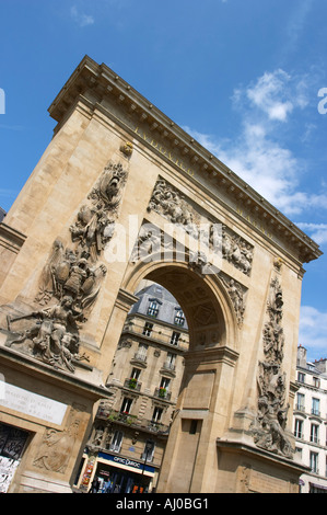 Porte Saint Denis Paris France Banque D'Images