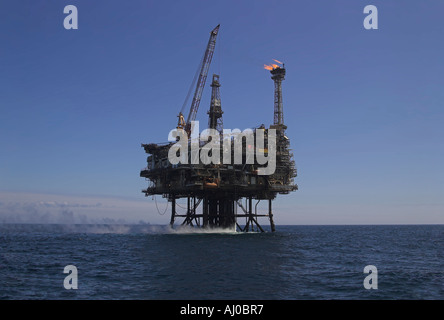 Années 40 delta oil rig Banque D'Images