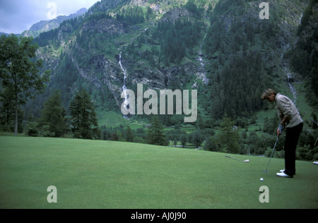 Club de Golf Gressoney Saint Jean Valle d aosta Italie Banque D'Images