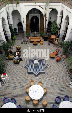 Hotel Riad Dar El Ghalia Fès Maroc Banque D'Images