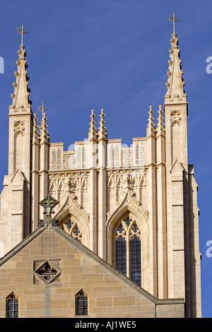 Tour de Saint Edmundsbury Cathedral achevée en 2005 500 ans après la construction a commencé au Royaume-Uni Suffolk Bury St Edmunds Banque D'Images