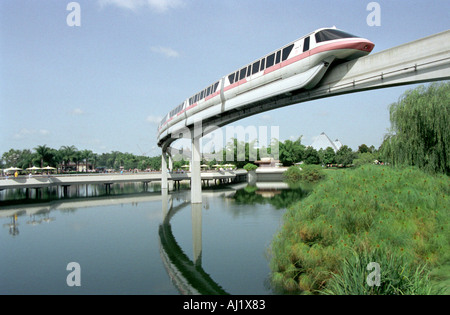 Train Monorail Disney World Banque D'Images