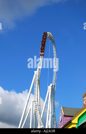 Ride Stealth, Amity Cove, le parc à thème Thorpe Park de Chertsey, Angleterre, Surrey, Royaume-Uni Banque D'Images