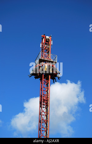 Detonator Ride, Calypso Quay, le parc à thème Thorpe Park de Chertsey, Angleterre, Surrey, Royaume-Uni Banque D'Images