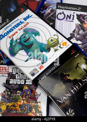 Lot De Jeux Playstation 2 D'occasion, état Correct, Plusieurs Titres