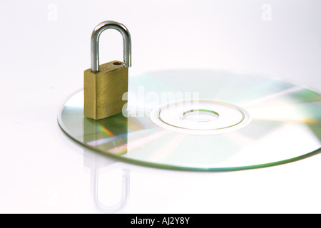 Concepts de sécurité verrouiller vos données Banque D'Images