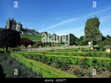 Château et Jardins de Drummond à Crieff Perthshire Scotland UK Banque D'Images