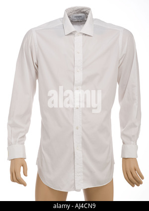 Chemise blanche d'homme Banque D'Images