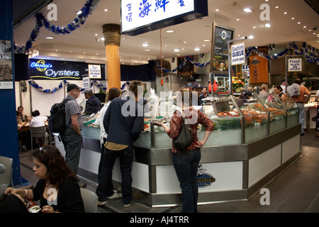 Fruits de mer et poissons en vente en boutique le Marché aux poissons de Sydney NSW Australie Nouvelle Galles du Sud Banque D'Images