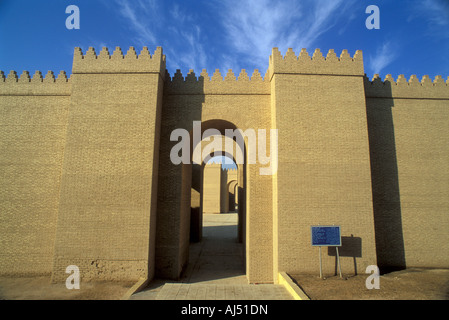 L'Iraq Babylone Nabuchodonosor Palace Banque D'Images