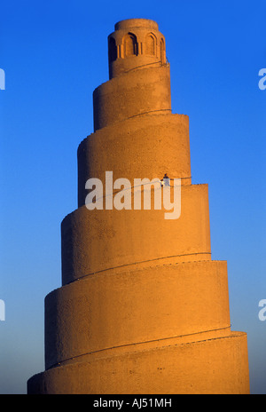 Minaret de la Grande Mosquée de Samarra, en Irak Banque D'Images