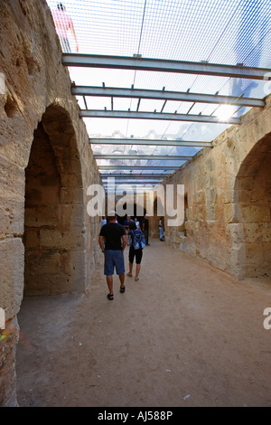Amphithéâtre romain de El Jem, Tunisie Banque D'Images