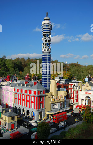 London Lego model, Miniland, Legoland Windsor, Windsor, Berkshire, Angleterre, Royaume-Uni Banque D'Images