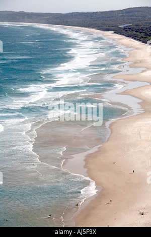 Tallow beach à partir de Cape Byron Byron Bay en Nouvelle Galles du sud , Australie Banque D'Images