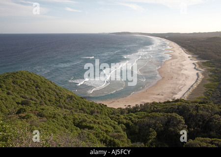 Tallow beach à partir de Cape Byron Byron Bay en Nouvelle Galles du sud , Australie Banque D'Images