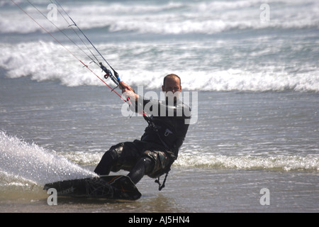 Une série de photographies prises en maillot,les îles Channel UK Royaume-Uni GB Grande-bretagne cinq Mile Beach St Ouen Banque D'Images