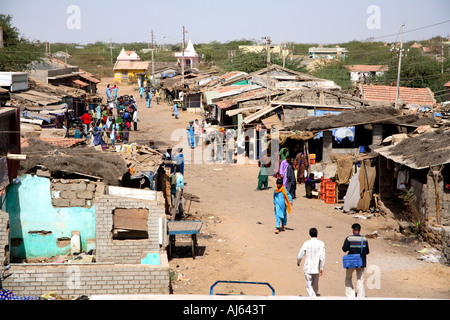 Khavda, village du district de Kutch, Gujarat, Inde Banque D'Images