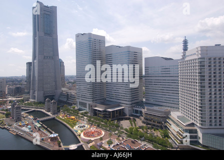 Vue aérienne de Sakuragicho, Yokohama Banque D'Images