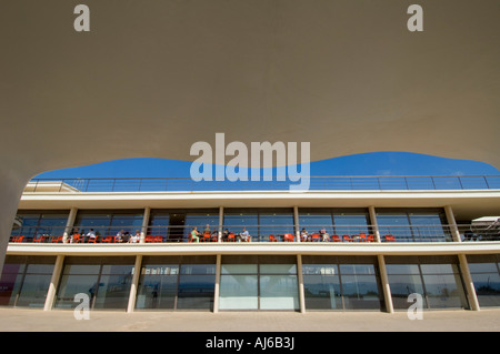 Le Pavillon De La Warr à Bexhill, East Sussex vue à au nord de l'intérieur de la bande de support. Photo par Jim Holden. Banque D'Images