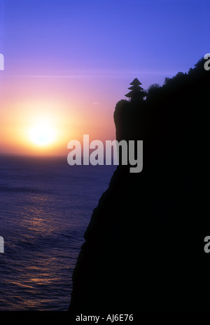 Uluwatu temple hindou sur l'île de Bali en Indonésie Asie du sud-est Banque D'Images