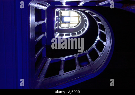 Jusqu'à l'escalier de la Cafe Americain à Amsterdam Banque D'Images