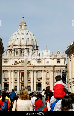 Cathédrale St Pierre Italie Vatican Banque D'Images