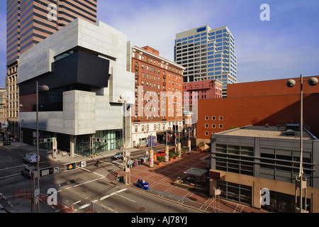 Le Centre d'art contemporain situé dans le centre-ville de Cincinnati, Ohio. Banque D'Images