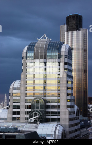 54 Lombard Street et Natwest Tower 42 dans Bishopsgate London EC2 Angleterre Grande-bretagne Royaume-Uni UK Banque D'Images