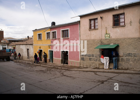 Les mineurs de Potosi, Bolivie du marché Banque D'Images