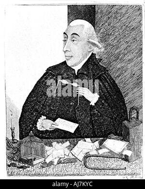 Joseph Black, chimiste écossais, 1787. Artiste : John Kay Banque D'Images