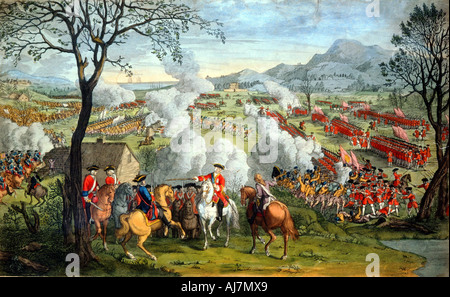 Bataille de Culloden, le 16 avril 1746 (18e siècle). Artiste : Inconnu Banque D'Images