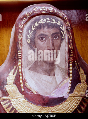 Cas maman et portrait de Artemidorus, d'Hawara, Egypte, période romaine, c100-C120. Artiste : Inconnu Banque D'Images